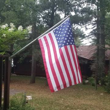 6' Wall-Mounted Flagpole Kit