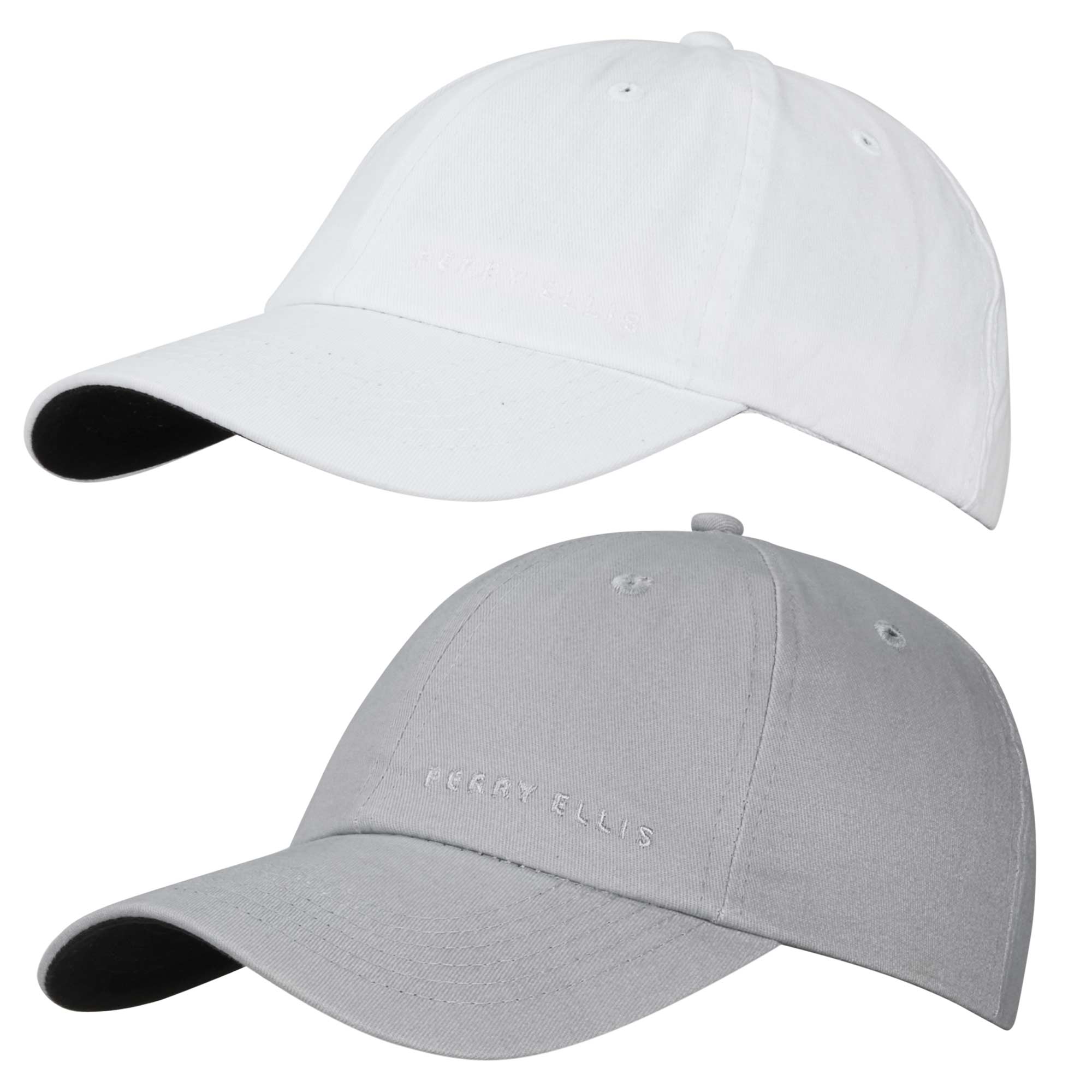 Perry Ellis Twill Hats - 2 Pack