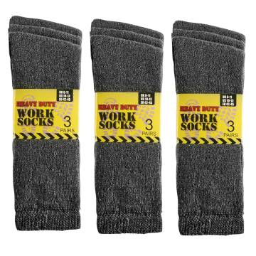 Heavy Duty Work Socks - 12 Pack