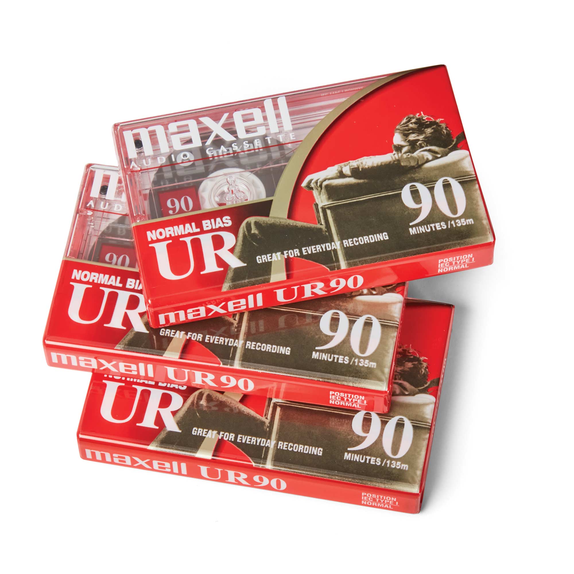 90-Minute Blank Audio Tapes - 3 Pack