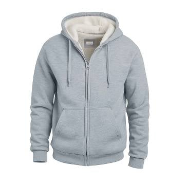 Land&amp;Heart Sherpa Full Zip Hoodie - Grey
