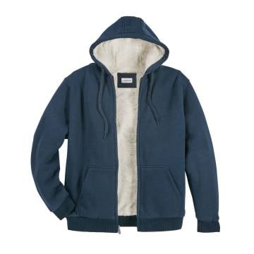 Land&amp;Heart Sherpa Full Zip Hoodie - Navy