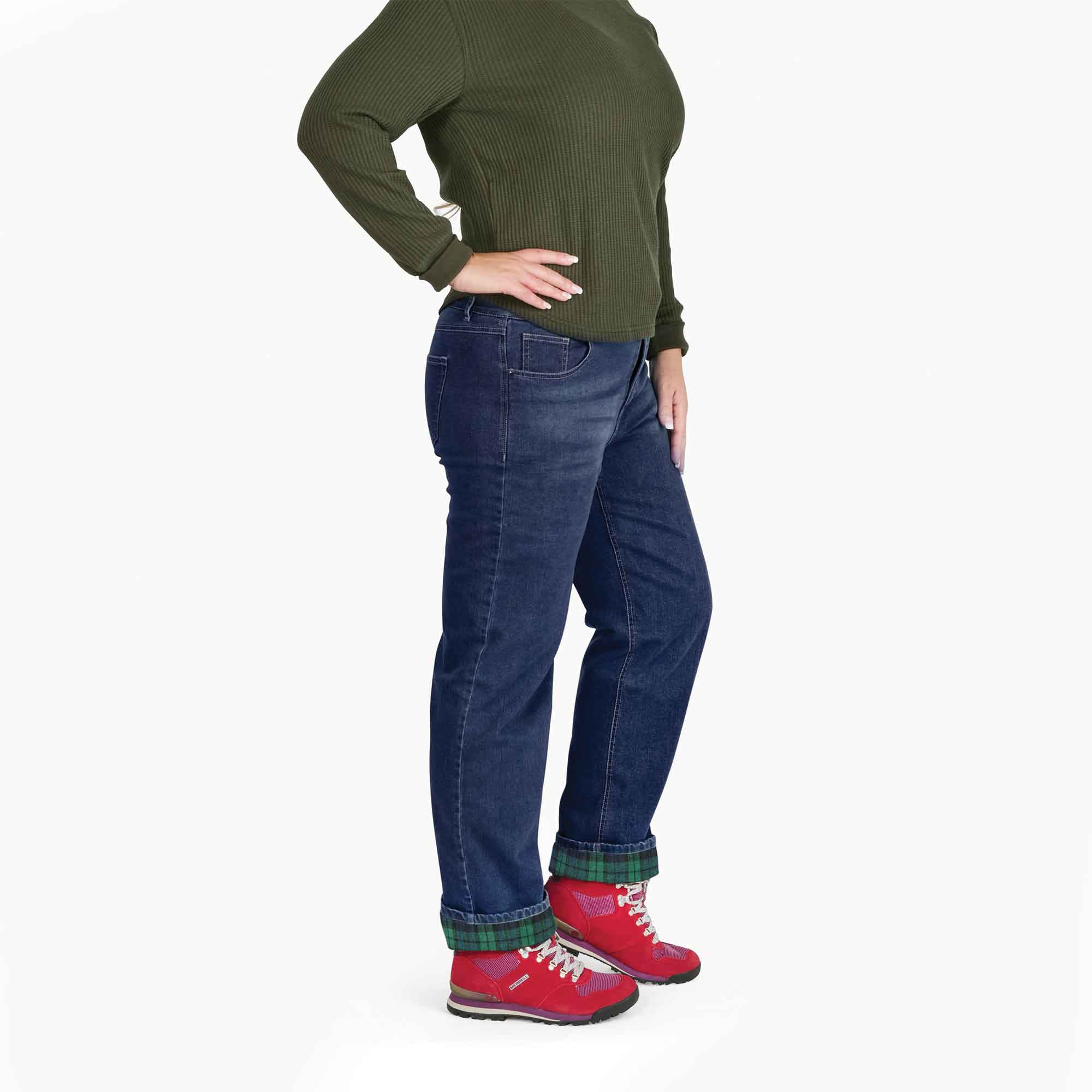 Ladies Flannel Lined Jeans