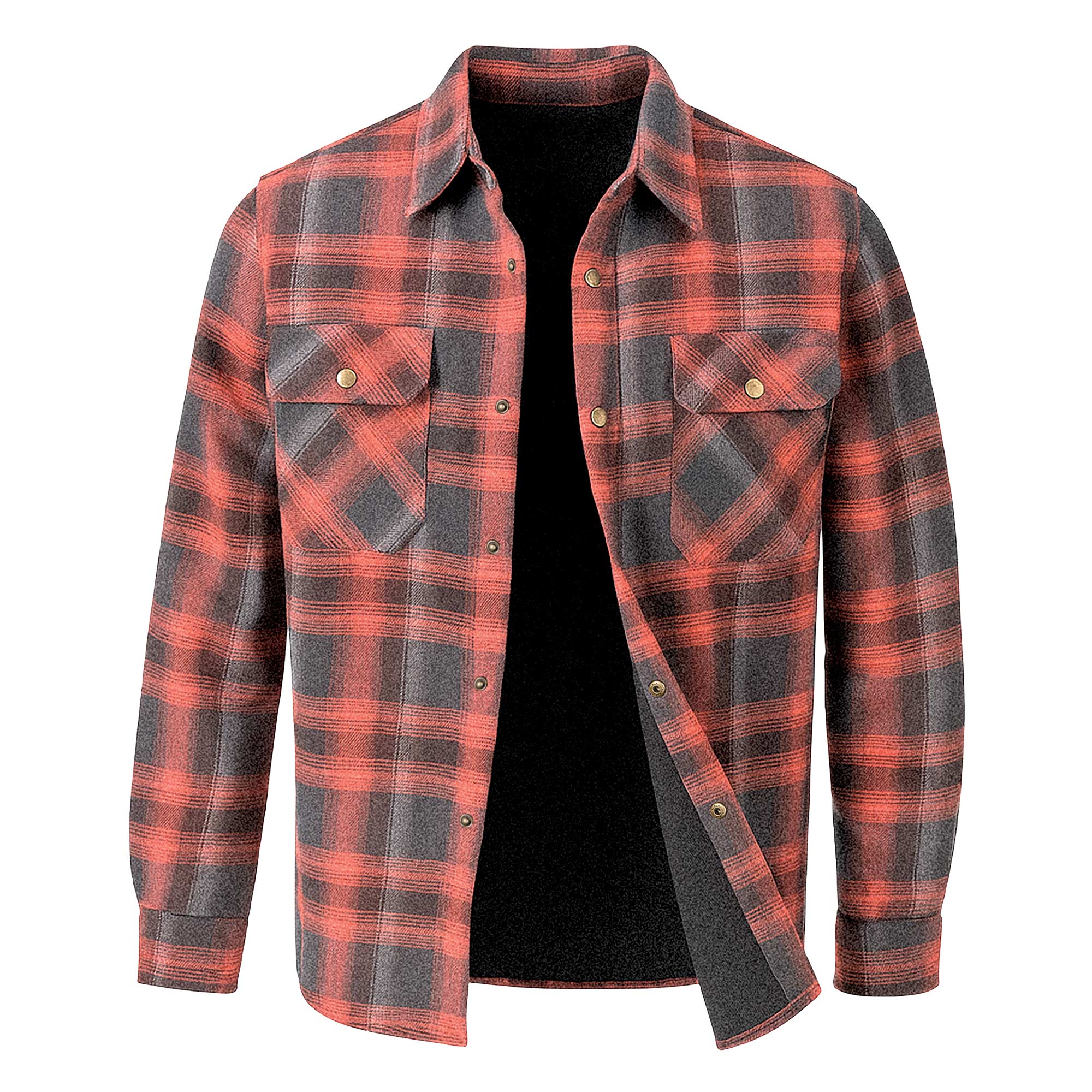 Thermal Lined Flannel - Brick