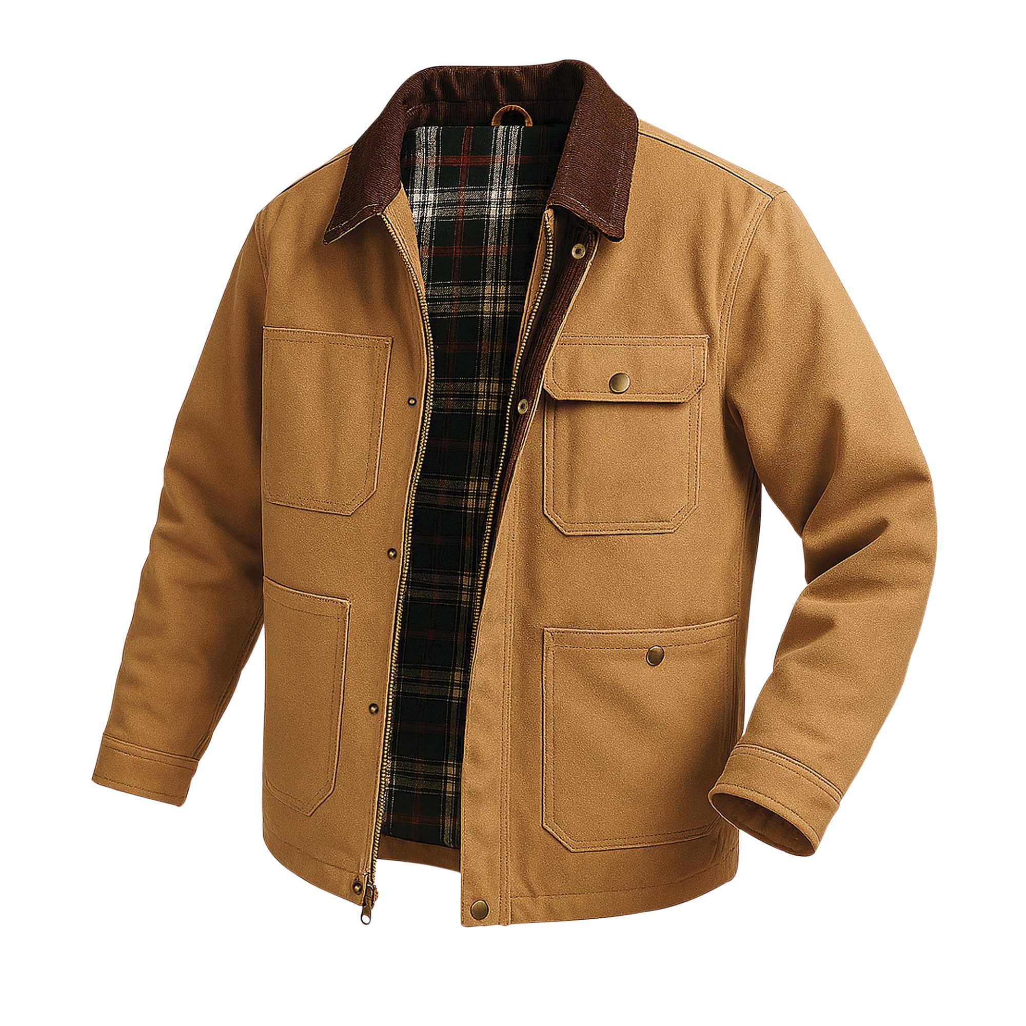 Men's Canvas Barn Coat - Tan