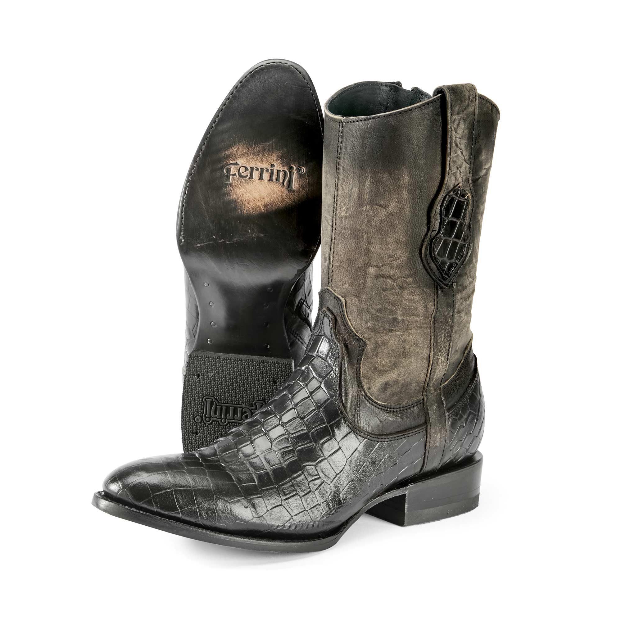 Ferrini Winston RT Mid Calf Boots - Black