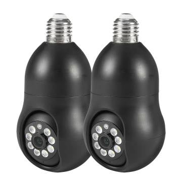 2K 360-Degree Lightbulb Camera - 2 Pack