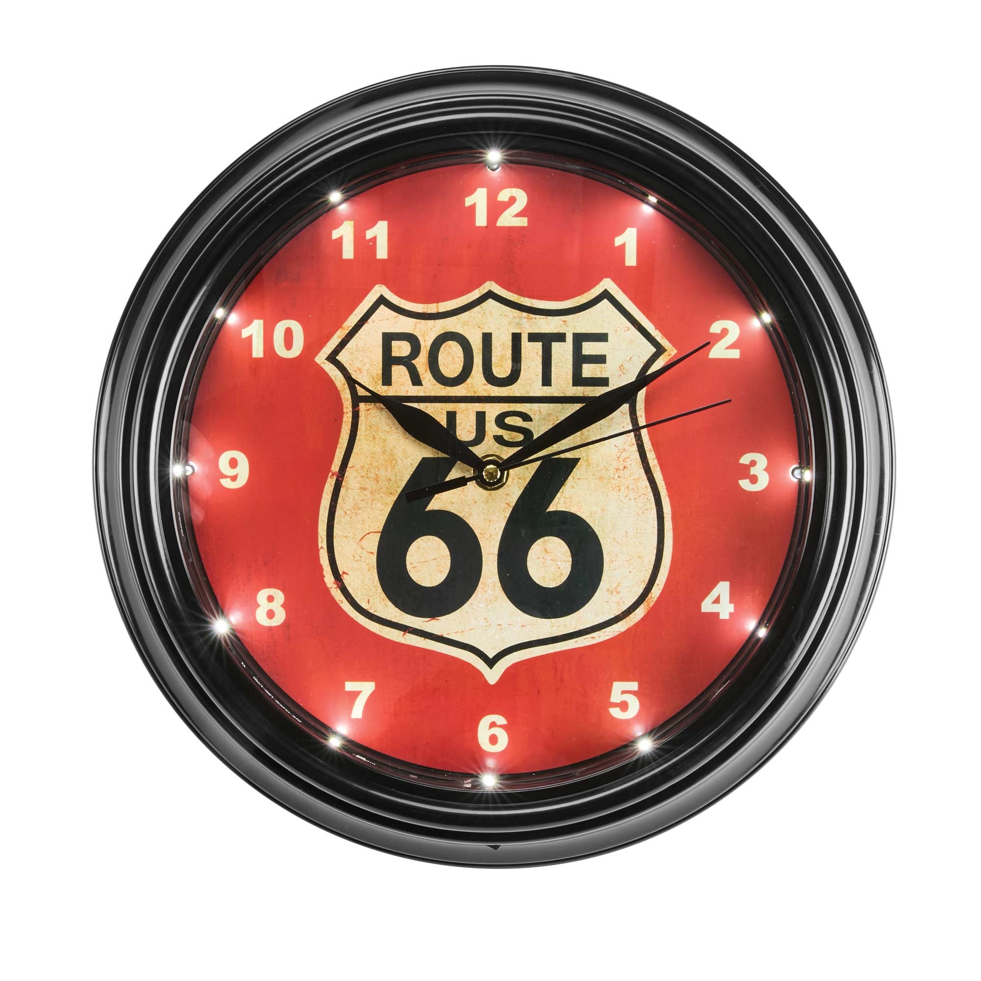 Route 66 LED Clock