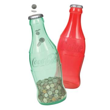 Coca-Cola Tinted Bottle Banks - 2 Pack