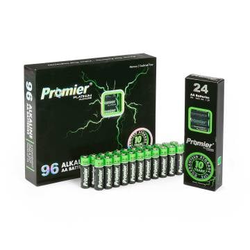 Promier AA Alkaline Batteries - 96 Pack