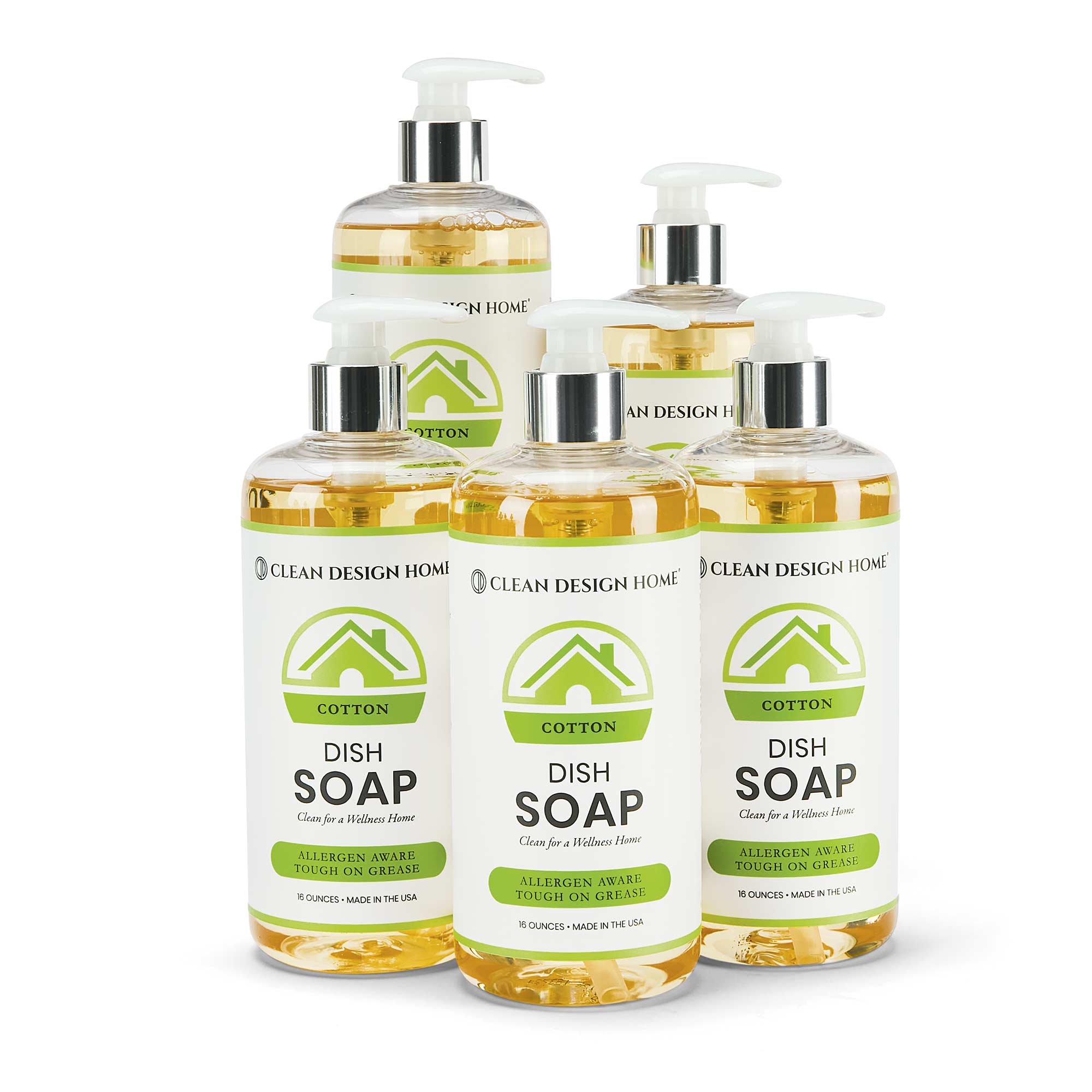 16oz Bottle of Dish Soap - 5 Pack Cotton