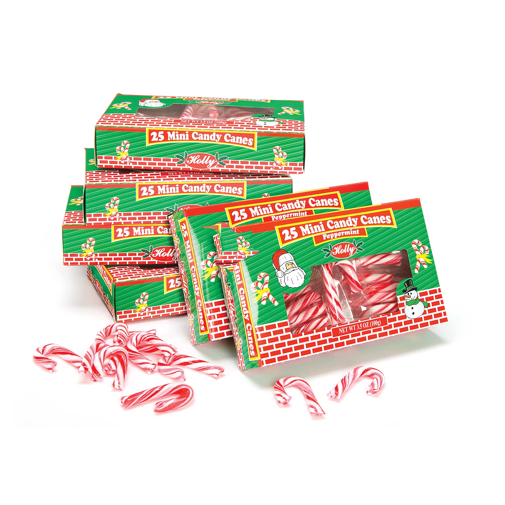 25-Count Mini Candy Canes - 6 Pack