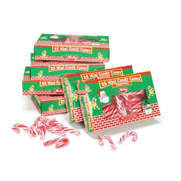 25-Count Mini Candy Canes - 6 Pack