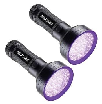 GearLight UV Flashlight - 2 Pack