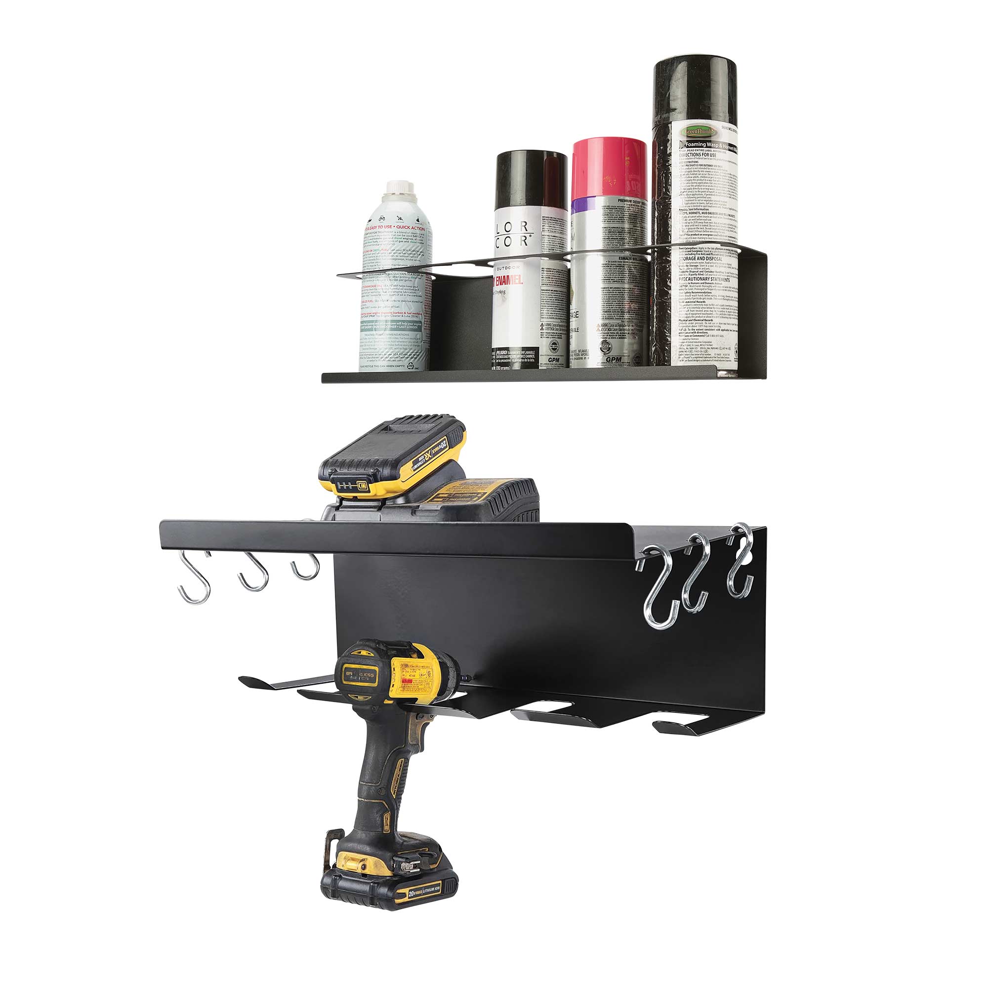 Power Tool Organizer & Bottle Shelf