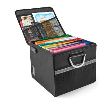 Fire-Resistant File Box w/ Lock
