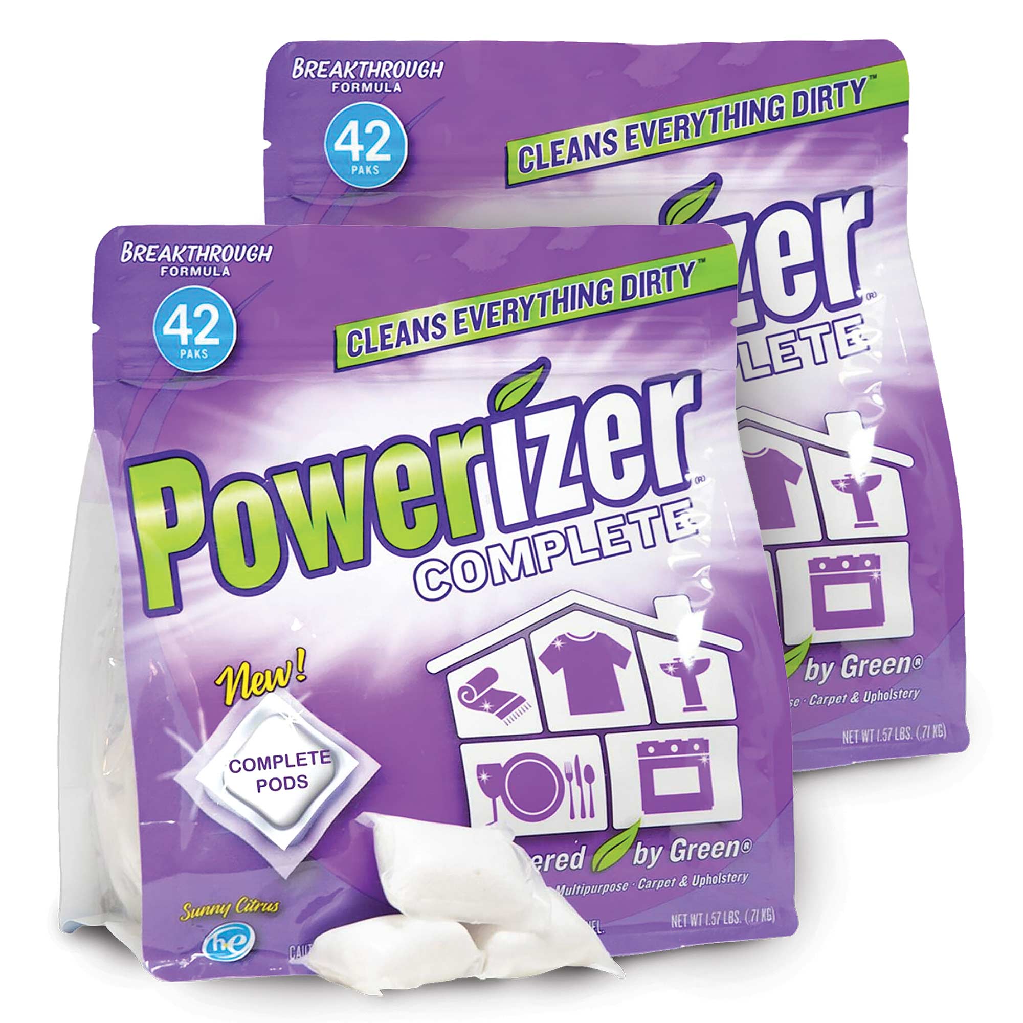 Powerizer Multipurpose Cleaning Pods - 2 Pack