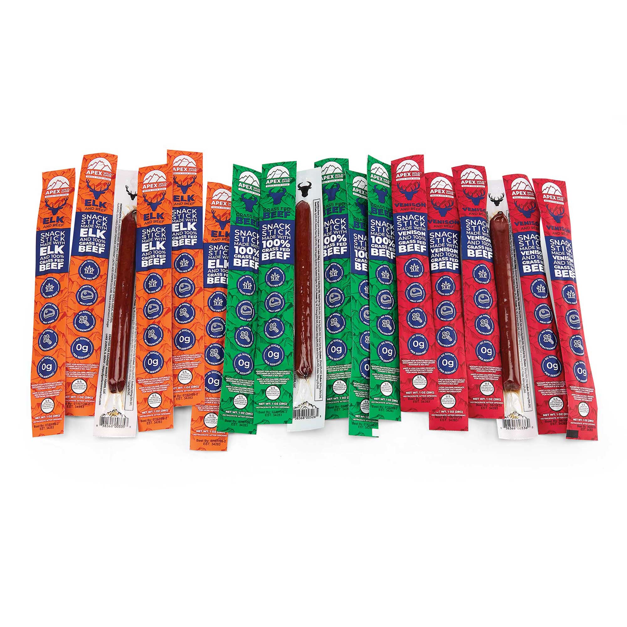Apex Wild Game Snack Sticks - 18 Pack