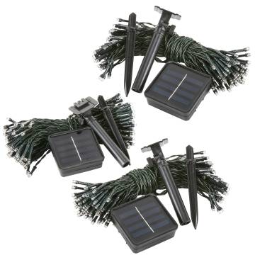Solar LED String Lights - 3 Pack