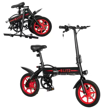 GoBlitz Folding Electric Bike - Black