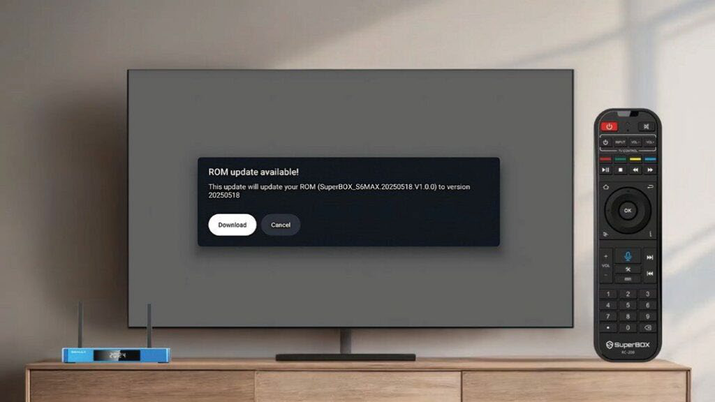 Confirm installing the update