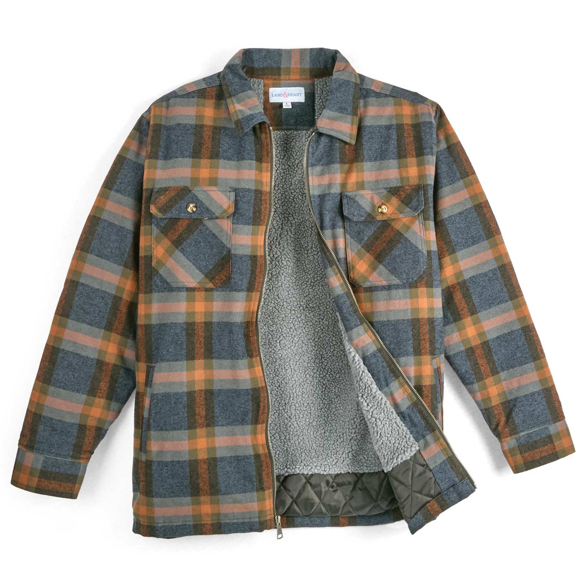 Sherpa Lined Flannel - Rust