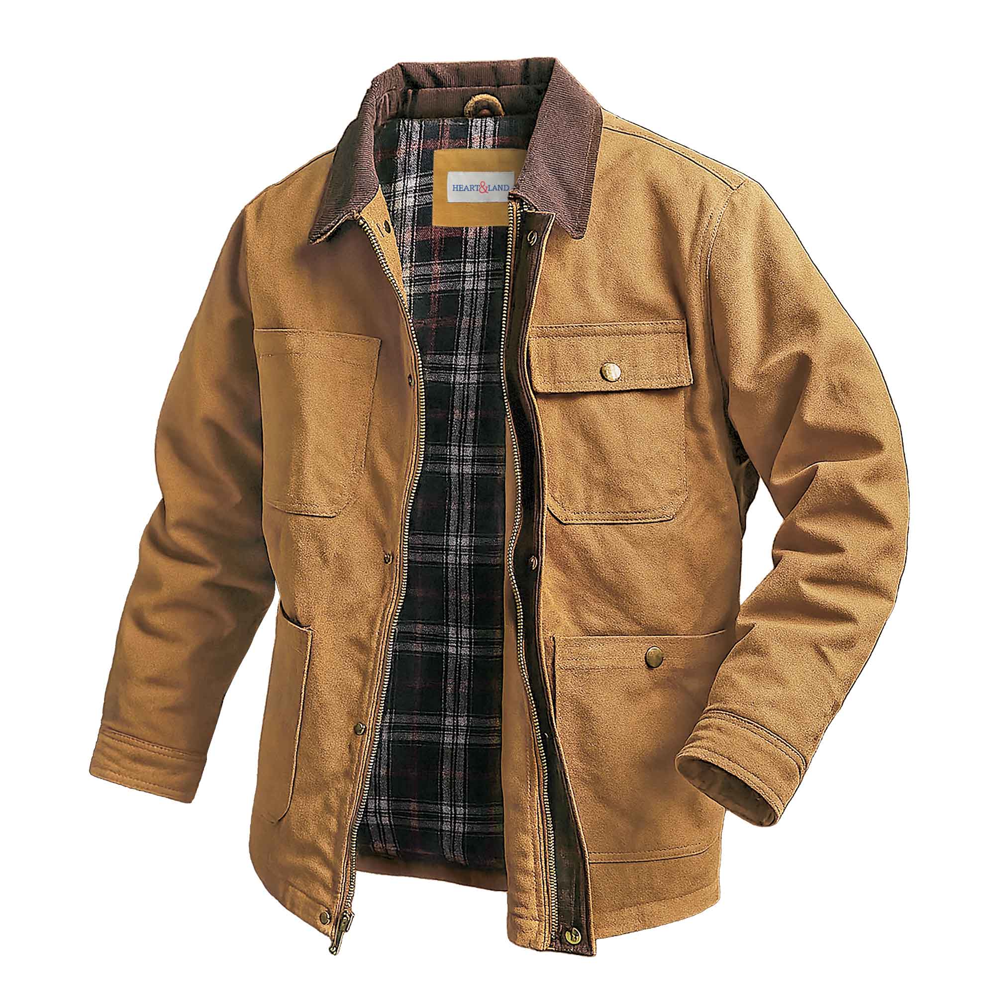 Men's Canvas Barn Coat - Tan