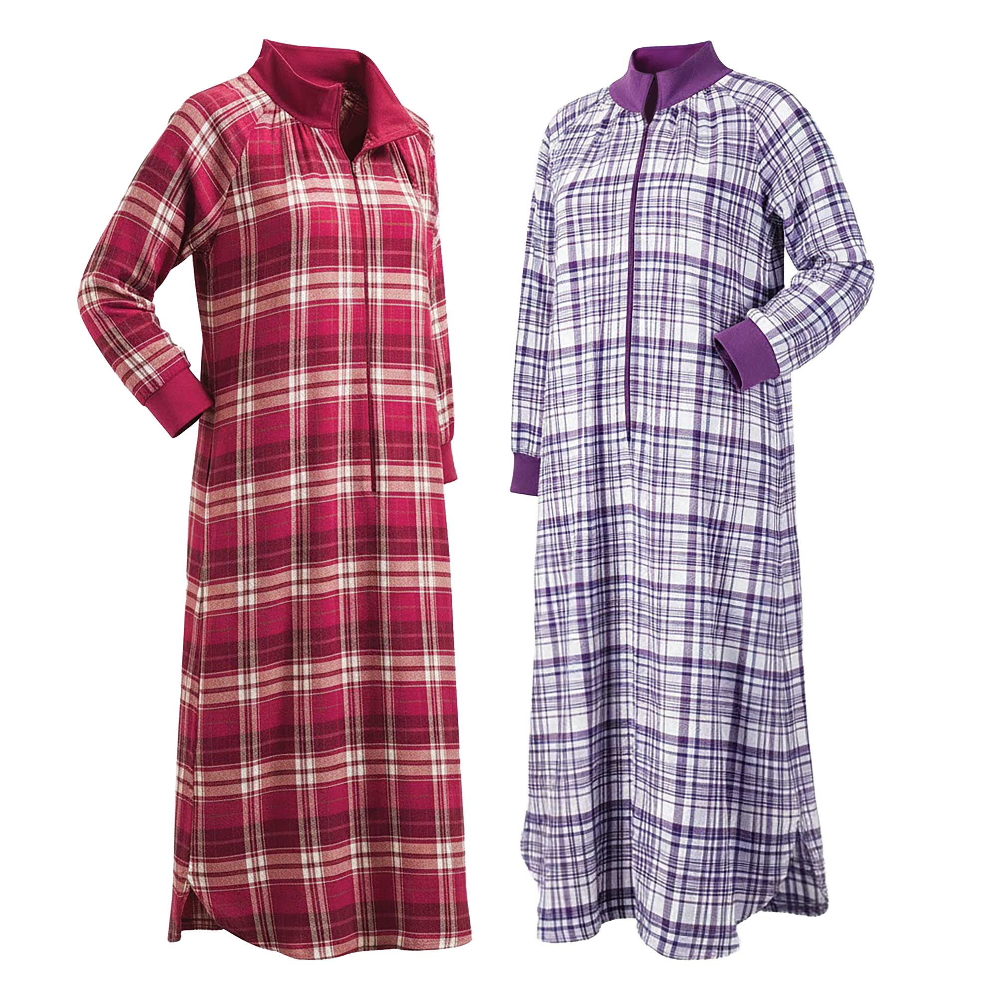 Women's Flannel Robes - 2 Pack