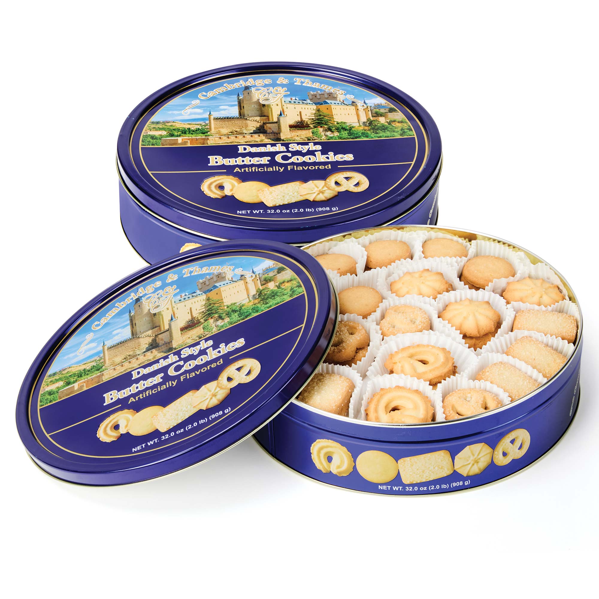 Danish Style Butter Cookies - 2 Pack 32oz