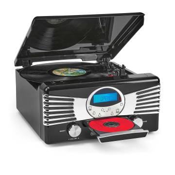 Victor 7-in-1 Turntable Music Center - Black