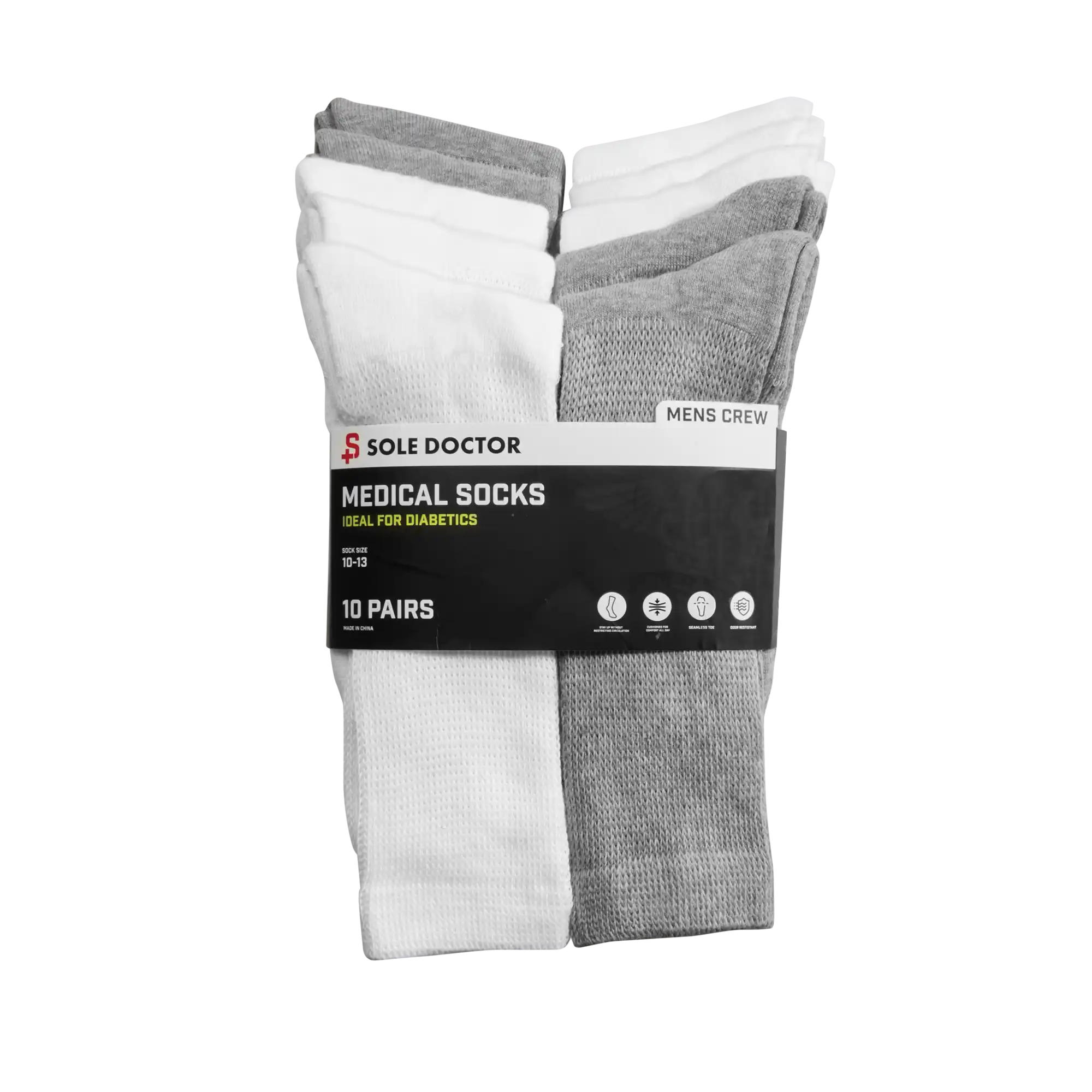 Sole Dr Diabetic Socks - 10 Pack