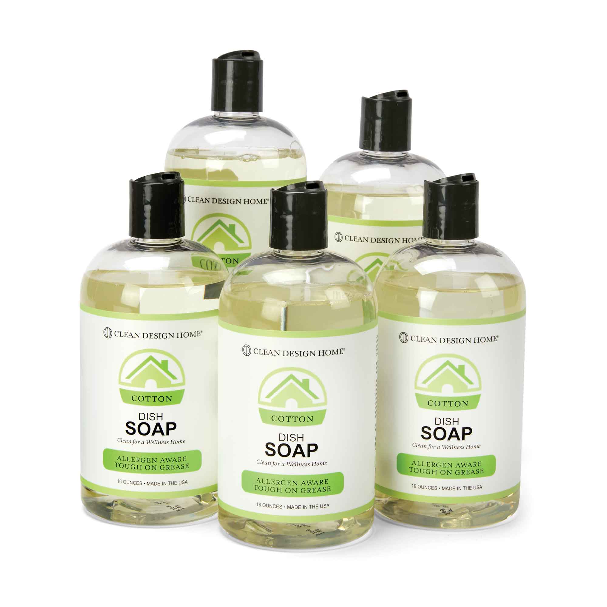 16oz Bottle of Dish Soap - 5 Pack Cotton