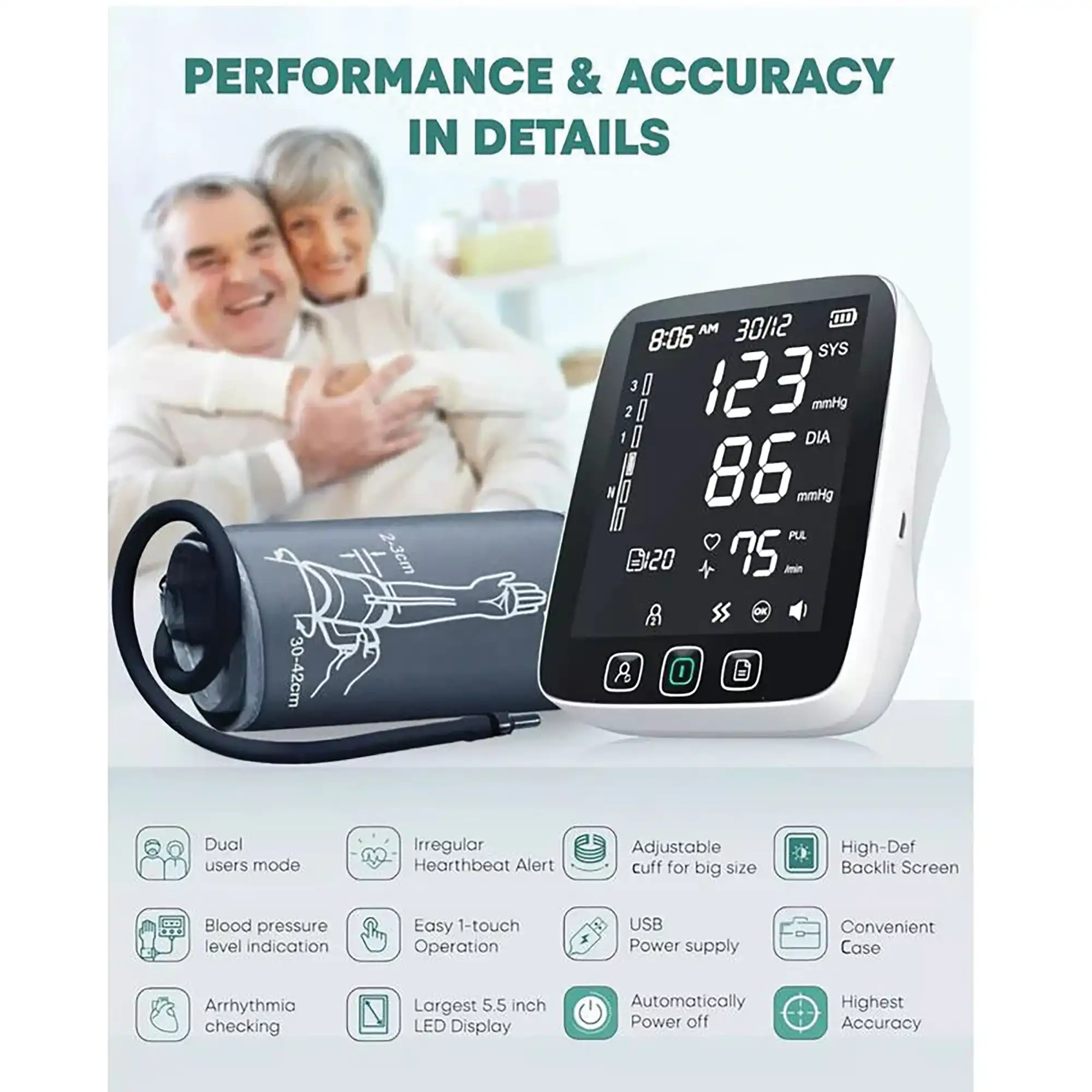 Automatic Upper Arm Blood-Pressure Monitor