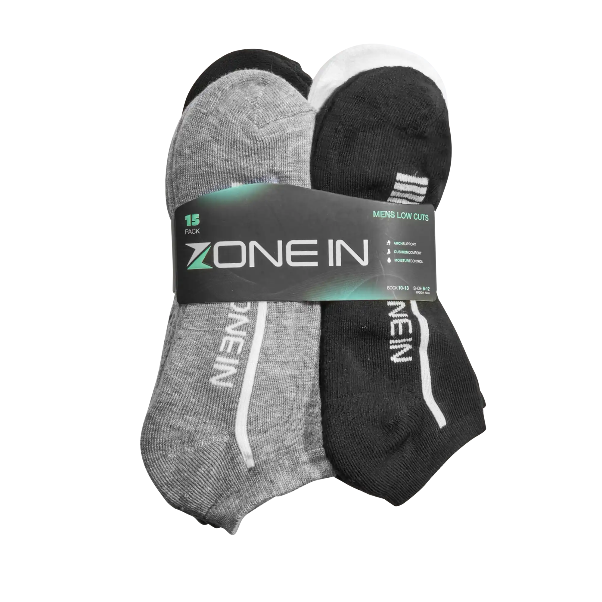 Men's No Show Socks - 15 Pack