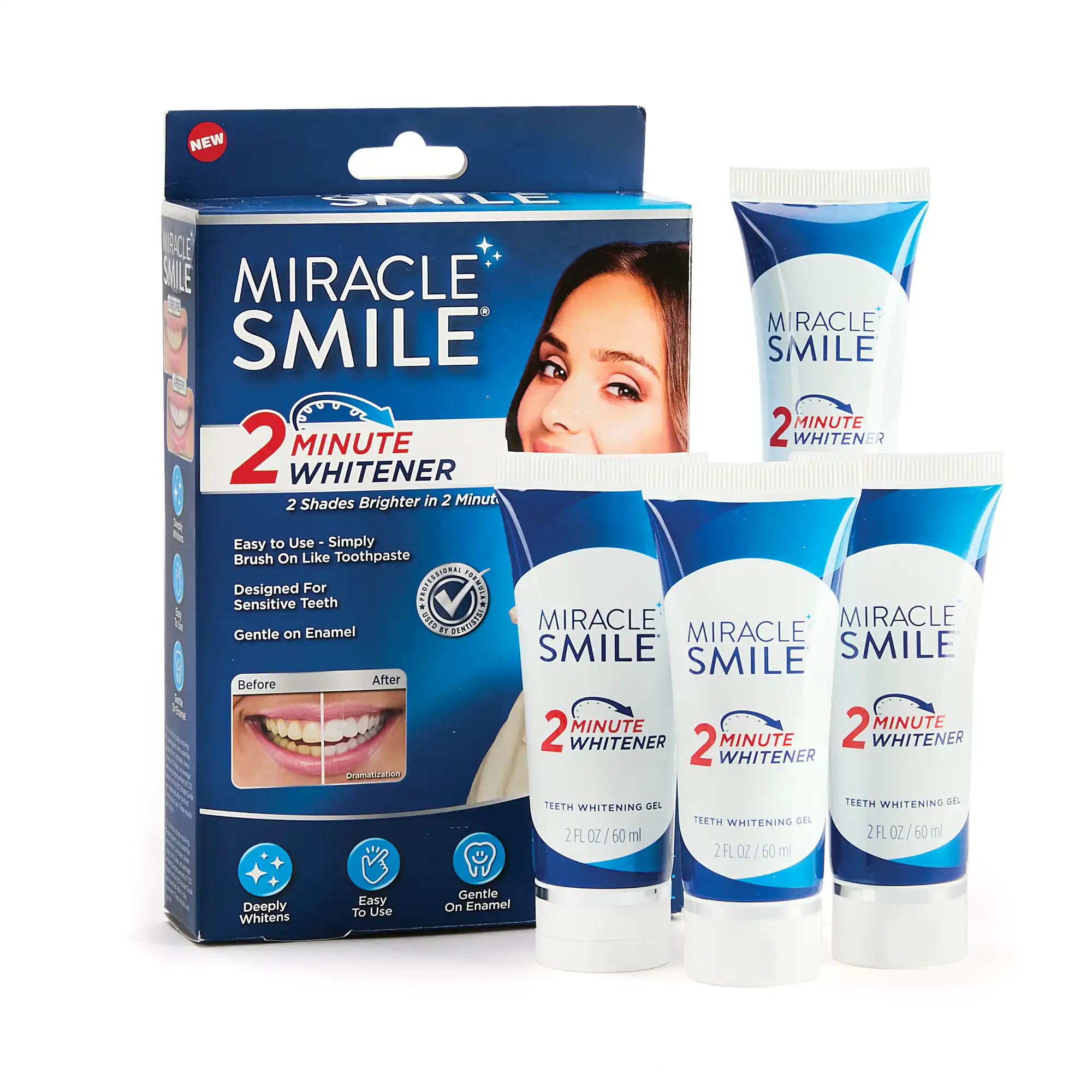 Miracle Smile Teeth Whitening Gel - 4 Pack