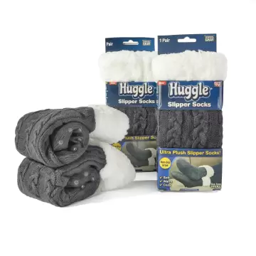 Huggle Slipper Socks - 3 Pack