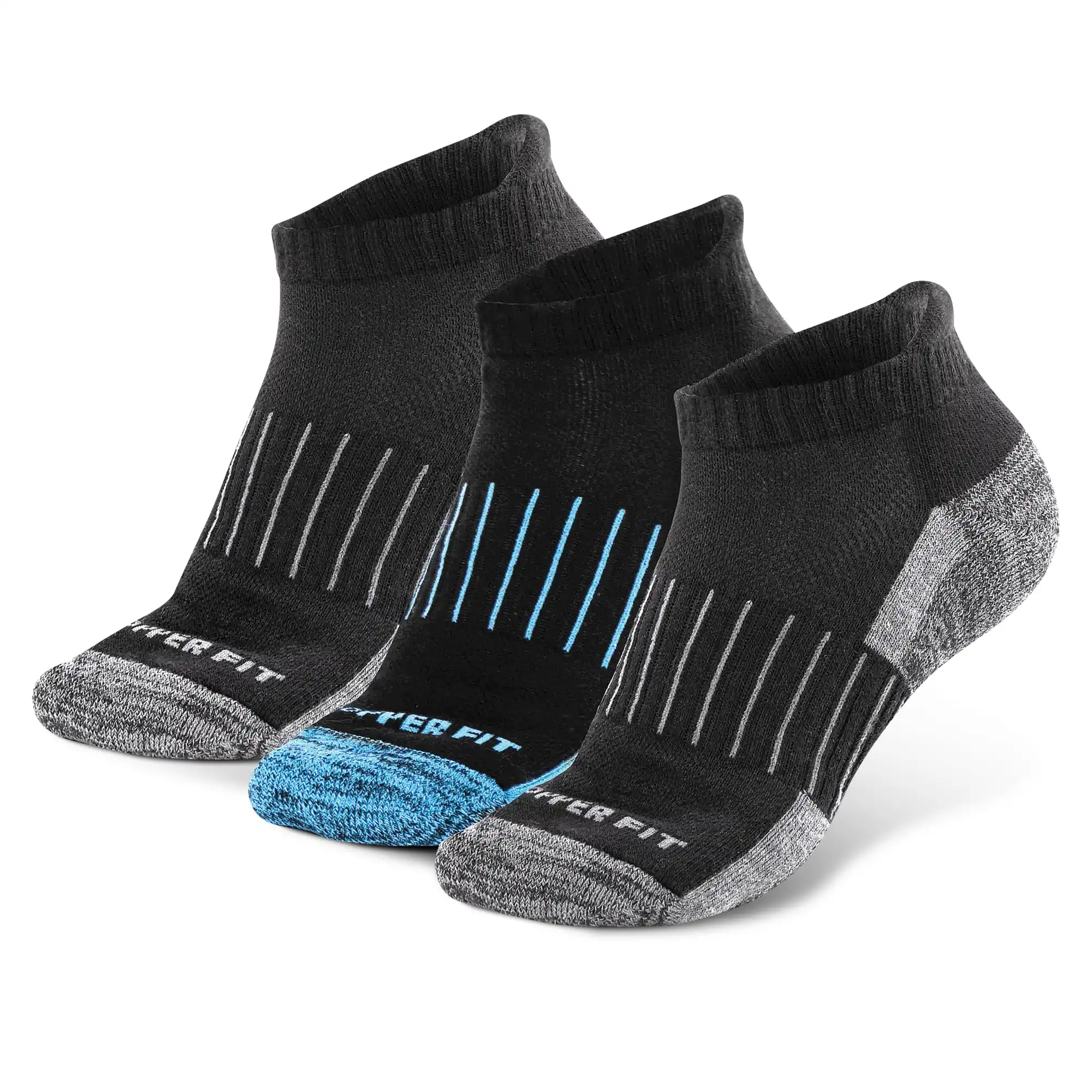 Copper Fit Ankle Socks - 3 Pack Black Small/Medium