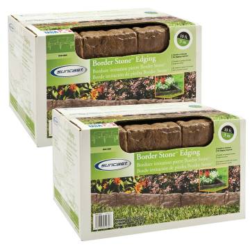Suncast Stone Border Edging - 2 Pack