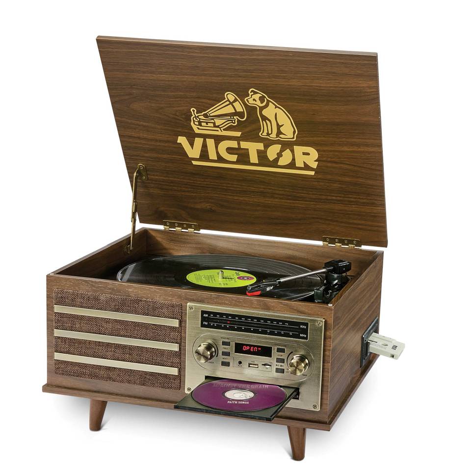Victor 8-in-1 Retro Music Center