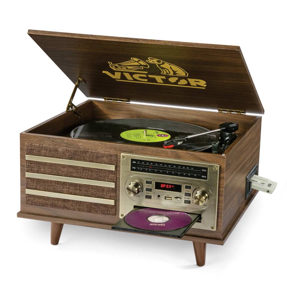 Victor 8-in-1 Retro Music Center