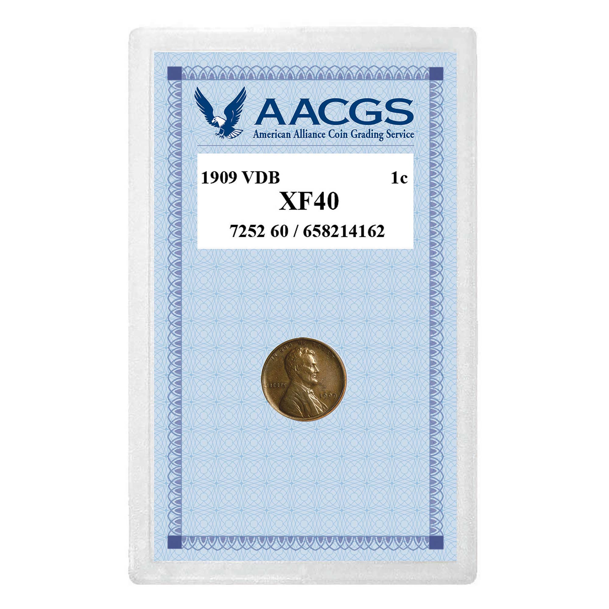 XF40 Graded Penny