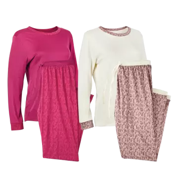Ladies 2-Piece Pajama Set - 2 Pack