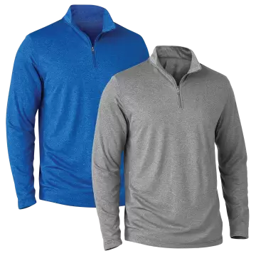 Men's Moisture Wicking 1/4 Zip - 2 Pack
