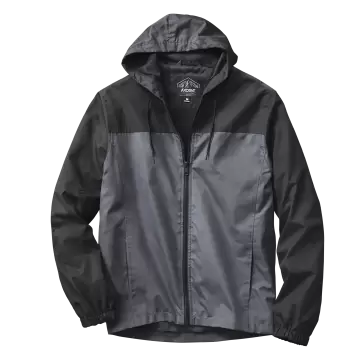 Men's Colorblock Windbreaker - Black