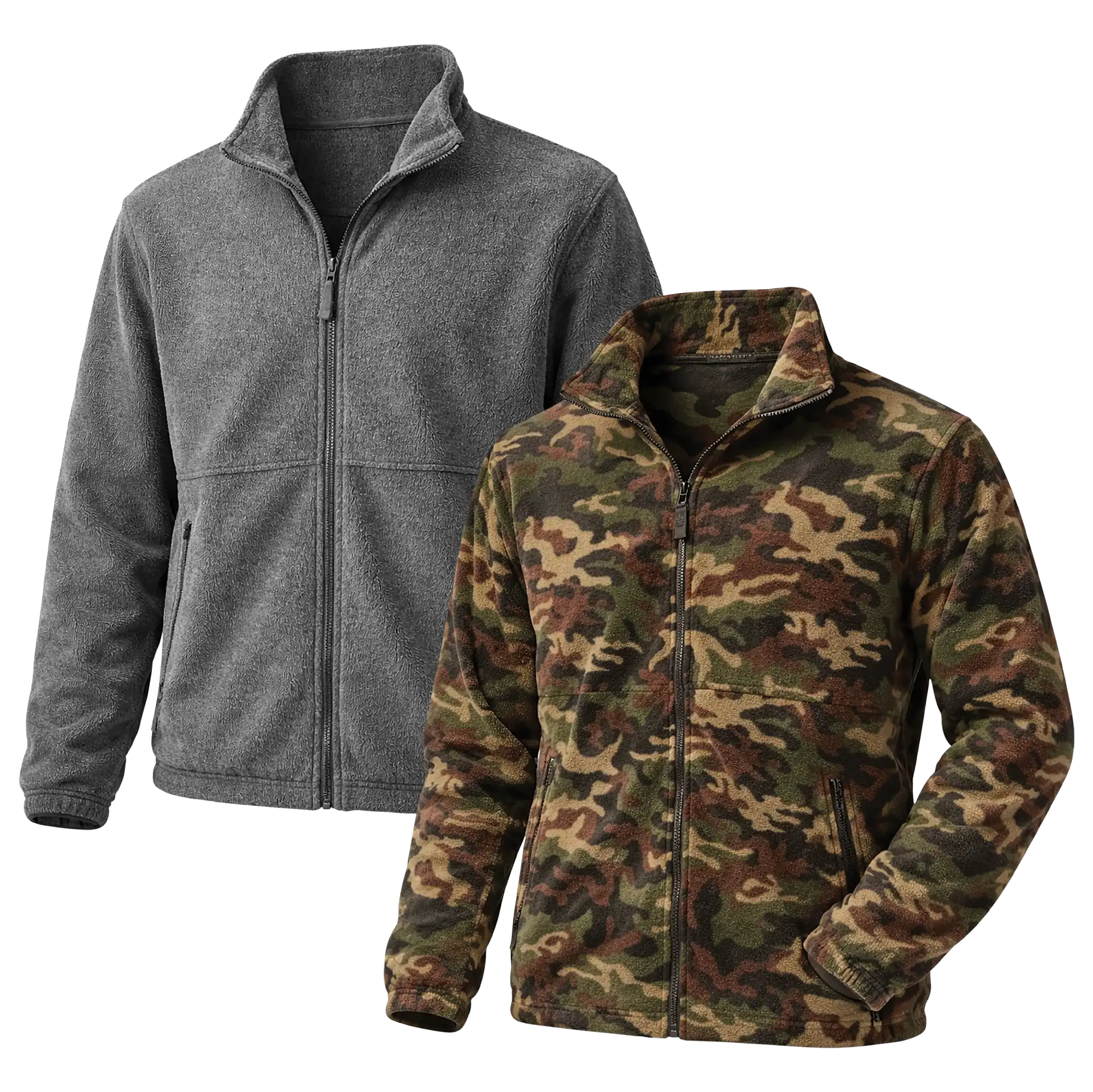 Men's Full-Zip Fleece - 2 Pack