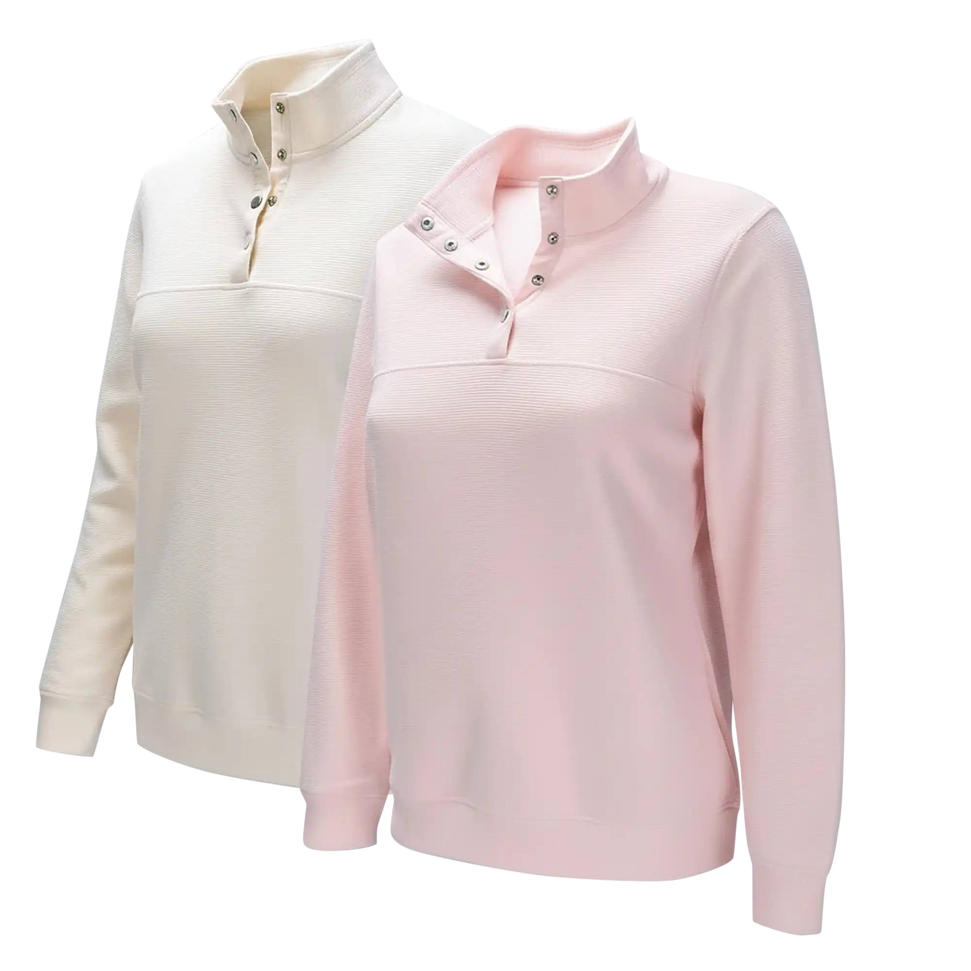 Vida Ribbed Top - 2 Pack Natural/Pink