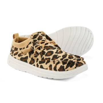 Lamo Knit Canvas Slip-On Shoes - Cheetah