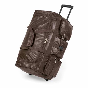Rolling Leather Duffel