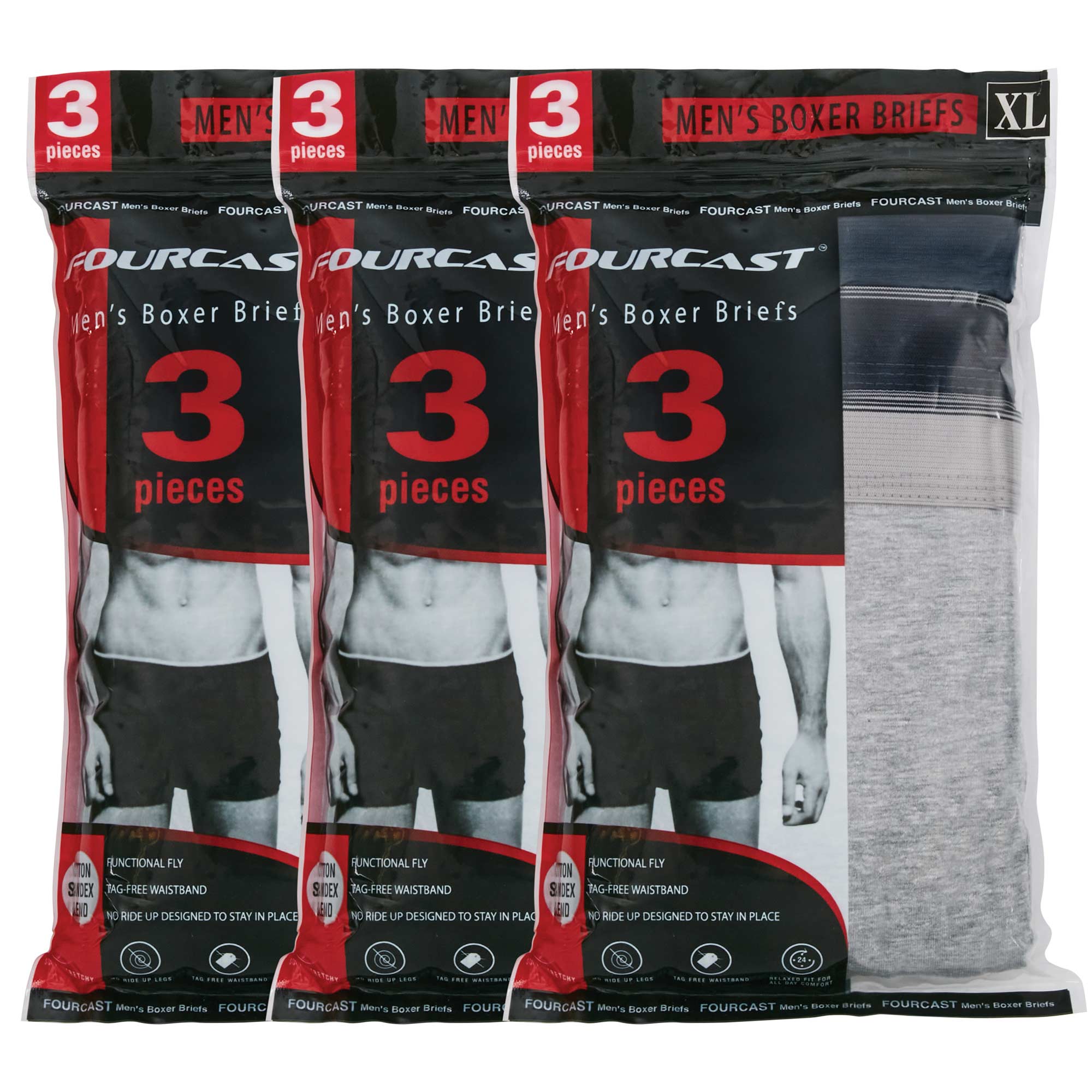 Men's Boxer Briefs - 9 Pack 2XL