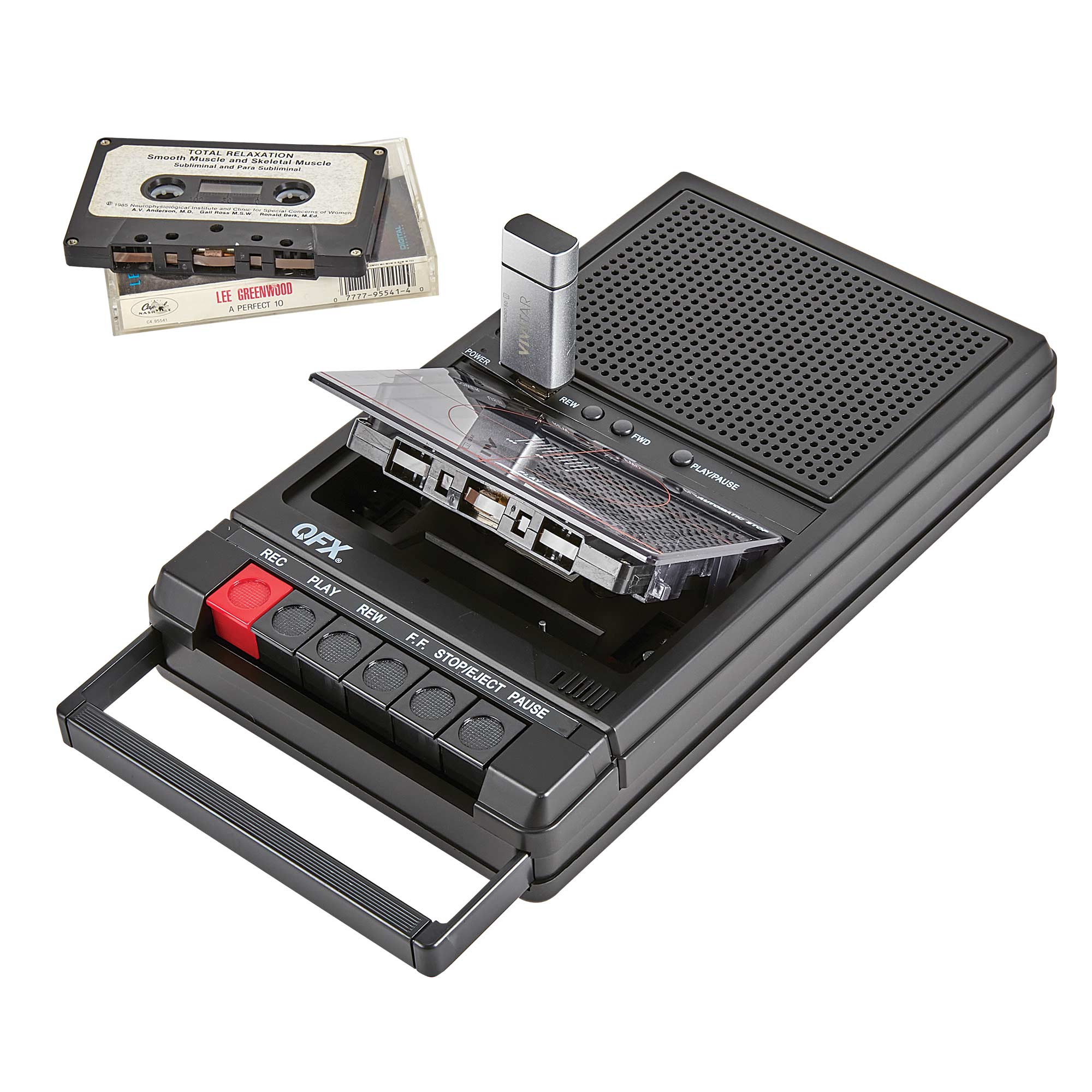 QFX Retro-39 Shoe Box Tape Recorder